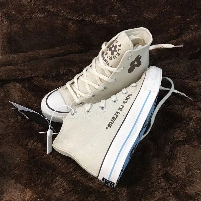 0SNEAKERS CONVERSE 70S HIGH GOLF LE FLEUR OFF WHITE BNIB Fesyen