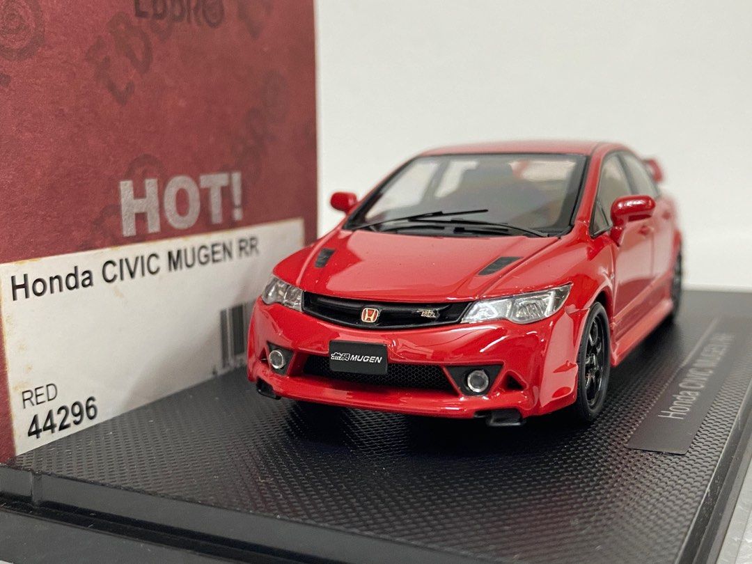 美しい Honda 1/43 中古】EBBRO CIVIC エブロ HOT! 44296 RED RR MUGEN 乗用車