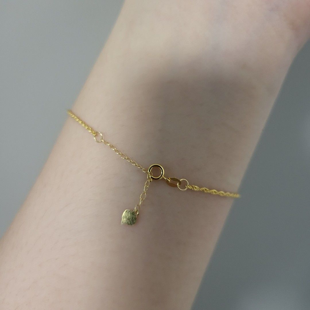18K Gold Bracelet Rope Cateye Women s Fashion Jewelry