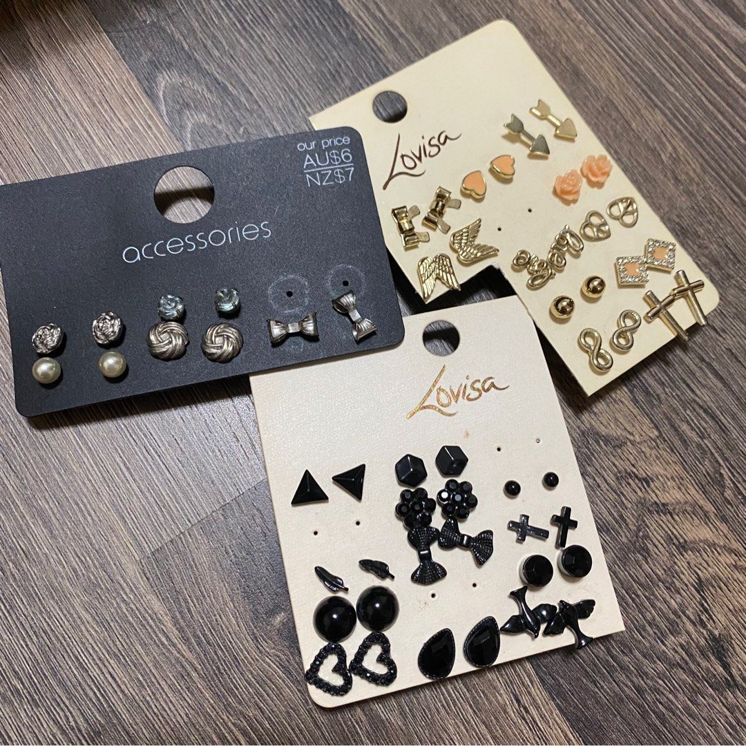 Cute stud earrings discount set