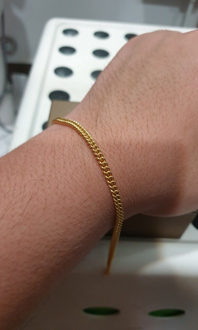 Gold hotsell flat bracelet