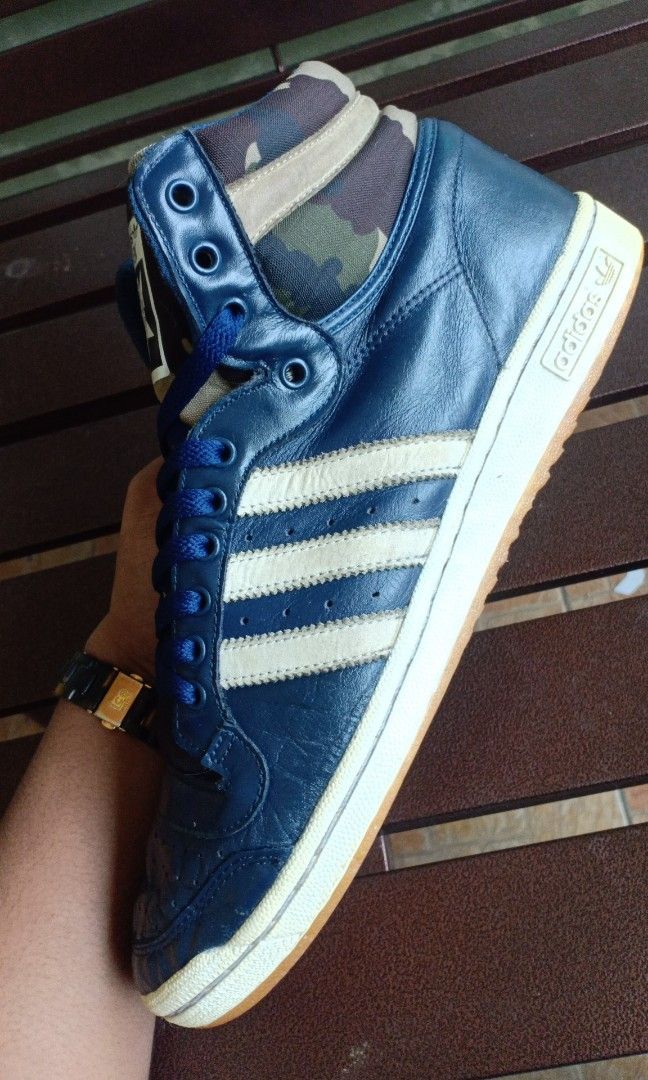 9.5uk Rm78 Original Adidas Top Ten Hi Dark Slate Chalk Camo