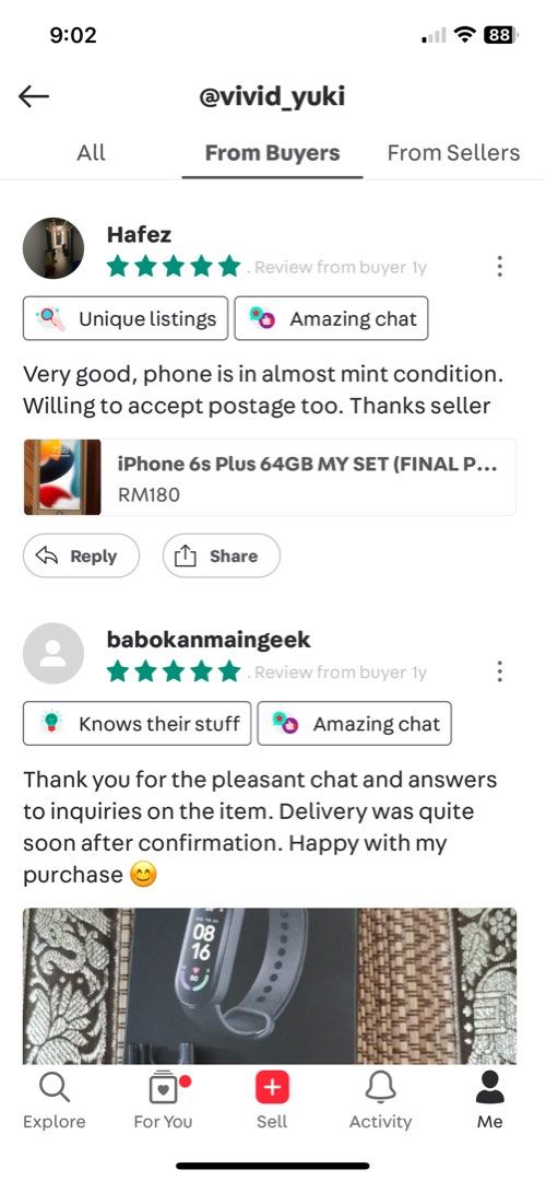 💌 (Category: Announcements) located in Mentakab. Submitted by vivid_yuki (Listing ID 1259347259, Image 3). Description: Thank you for the feedback 💗 .