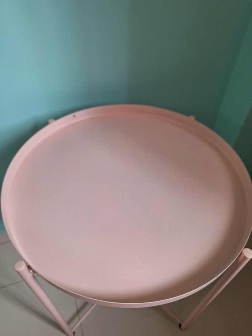 Ikea Side Table Gladom limited edition pale pink colour brand new