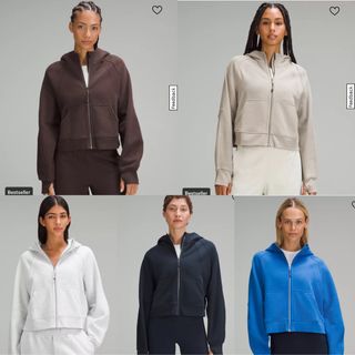 Preorder] Lululemon  scuba oversized full-zip hoodie light grey, Women's  Fashion, Coats, Jackets and Outerwear on Carousell