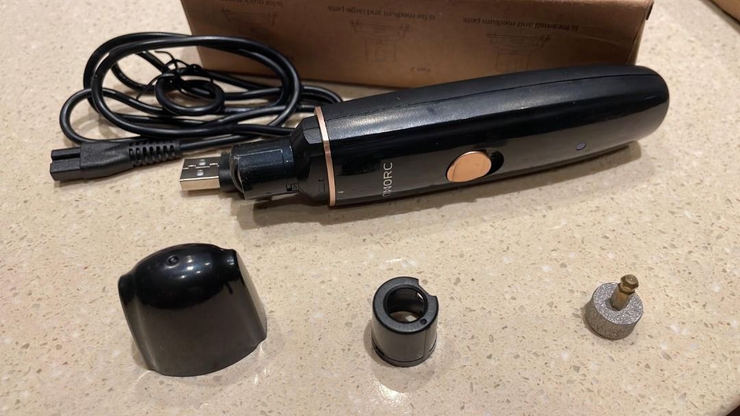 Omorc electric dog top nail grinder