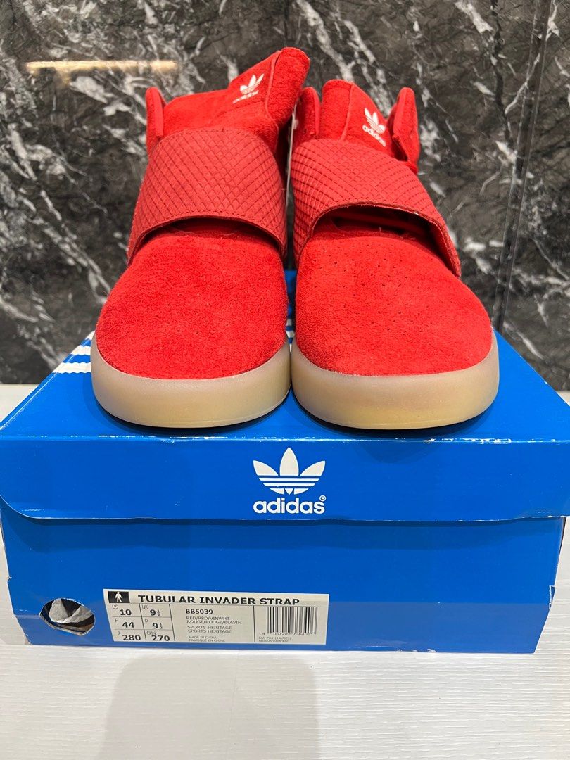 Adidas tubular cheap invader rouge