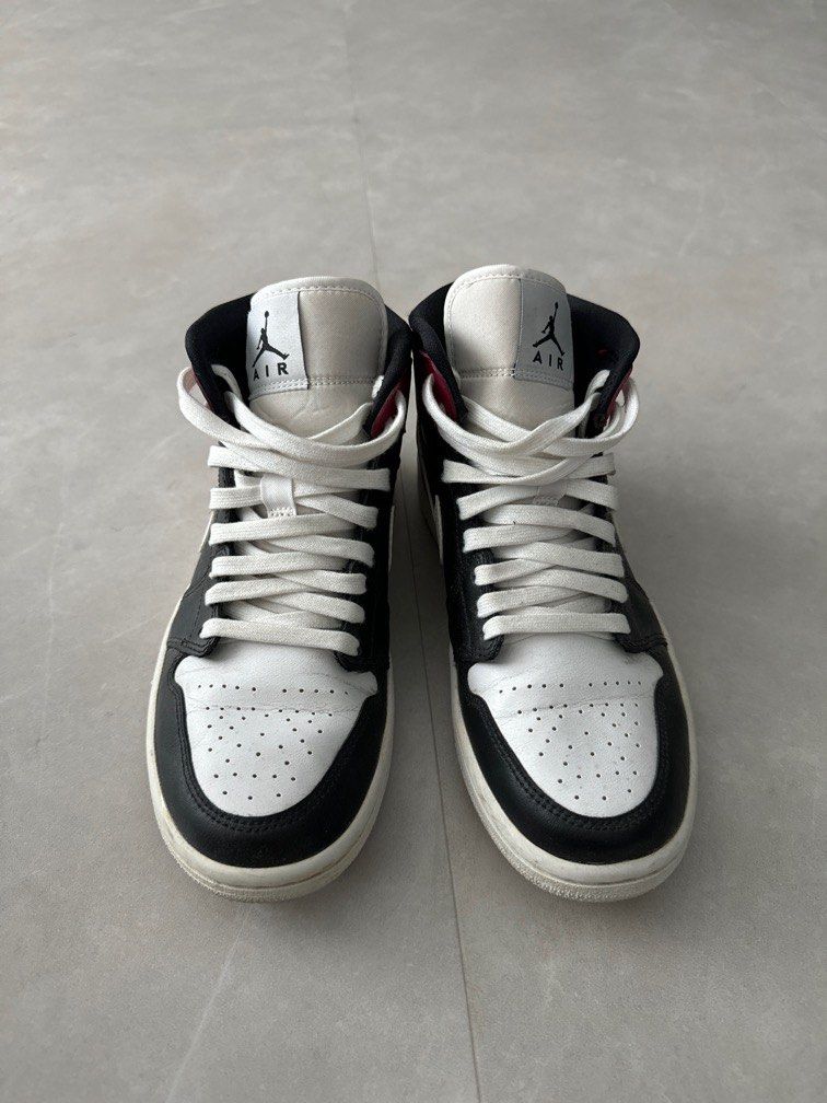 Air Jordan 1 Mid Gym Red White Black Women s Fashion Footwear