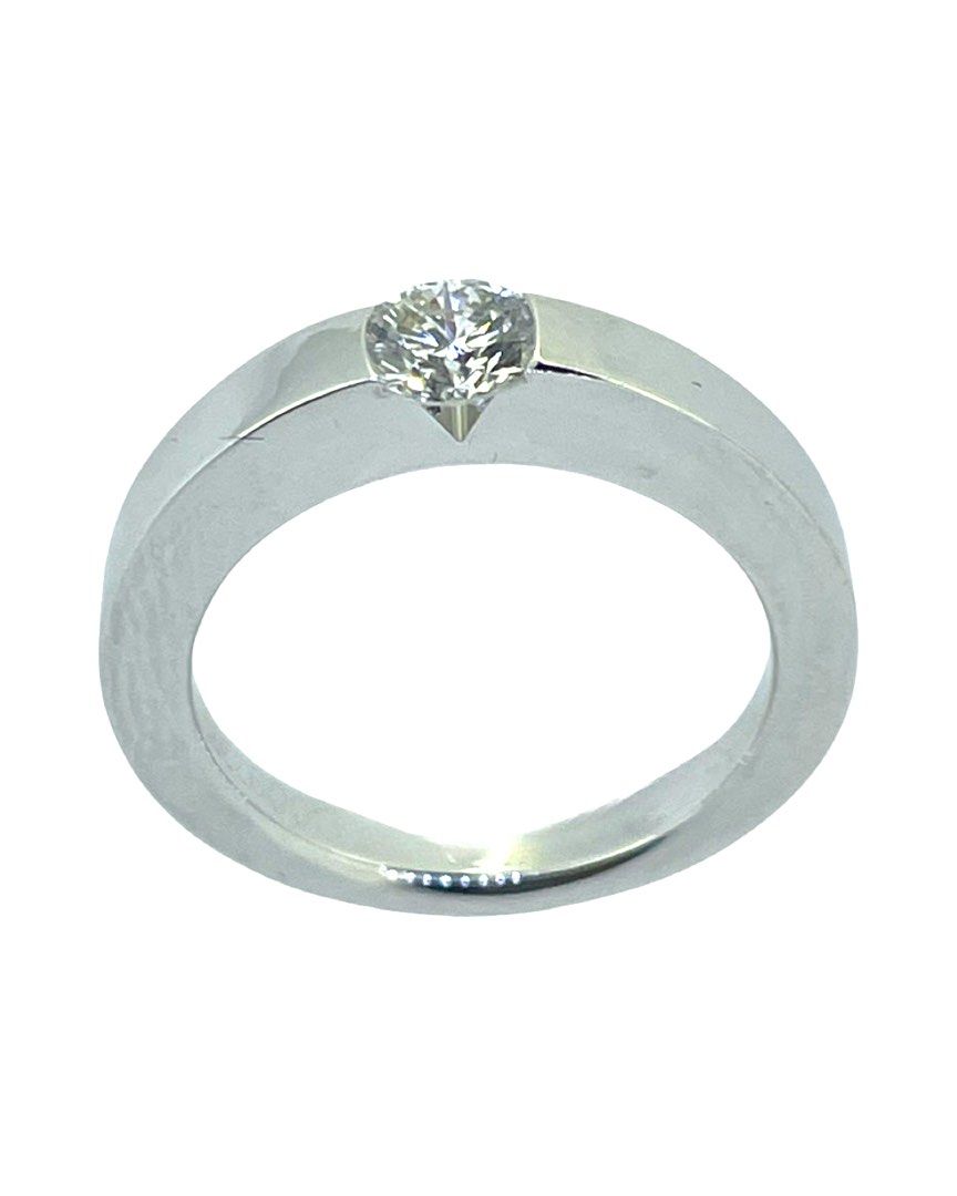 100 Authentic Cartier 0.35 White Gold Diamond Ring Women s