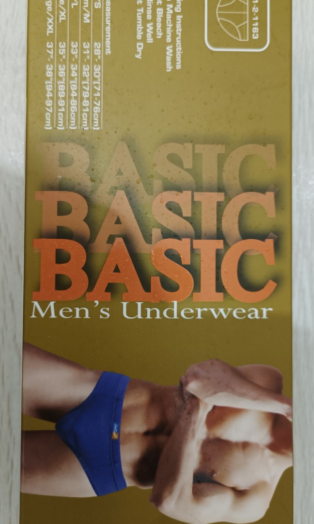 Basic underwear, Men's Fashion, Bottoms, New Underwear on Carousell