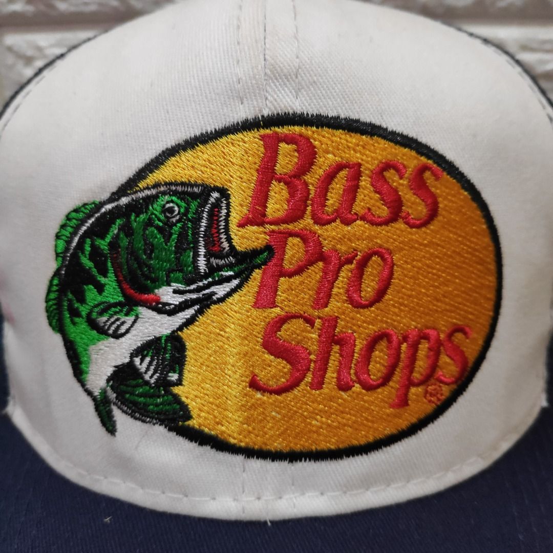 BASS PRO SHOPS Fishing Trucker Snapback Cap Navy Blue, Men's Fashion,  Watches & Accessories, Cap & Hats on Carousell