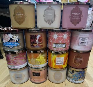 Bath and body works 3 wick candles
