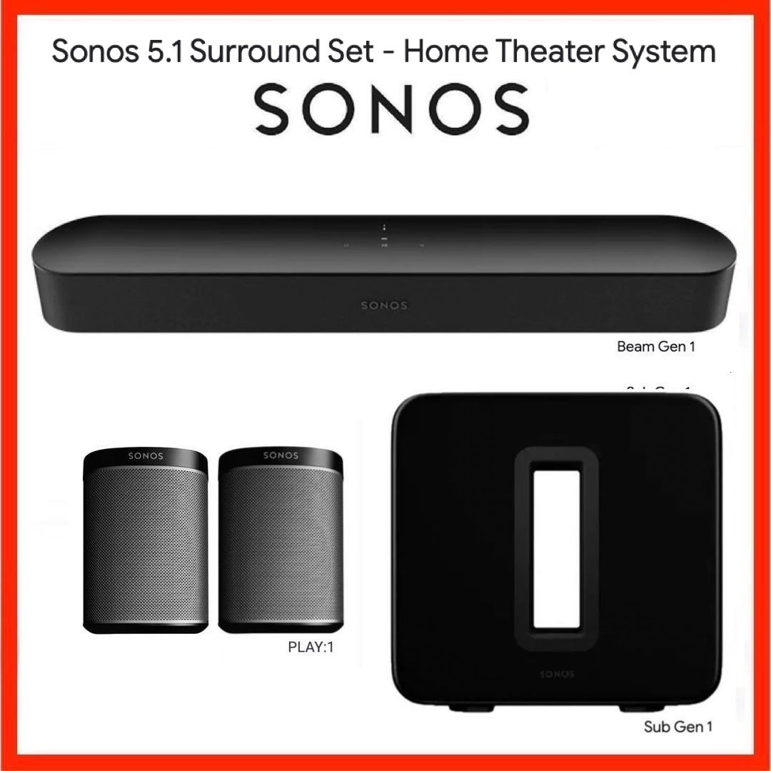 Beam Sub Play 1 5.1 Home Theatre SONOS Audio Soundbars