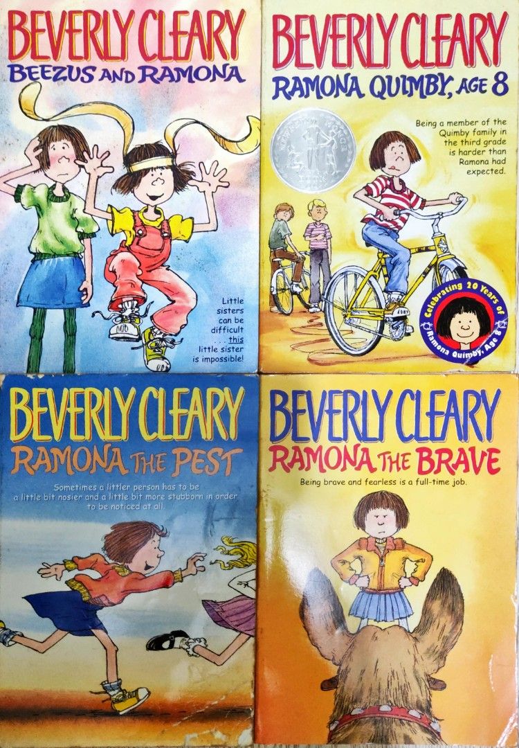Beverly Cleary Ramona Box Set (4 Books) (Category: Children's Books) located in Manila. Submitted by vdeclutters6 (Listing ID 1273634581, Image 1). Description: Paperback In good condition Includes books: Beezus and Ramona & Ramona Quimby, Age 8 & Ramona the Brave & Ramona the Pest.