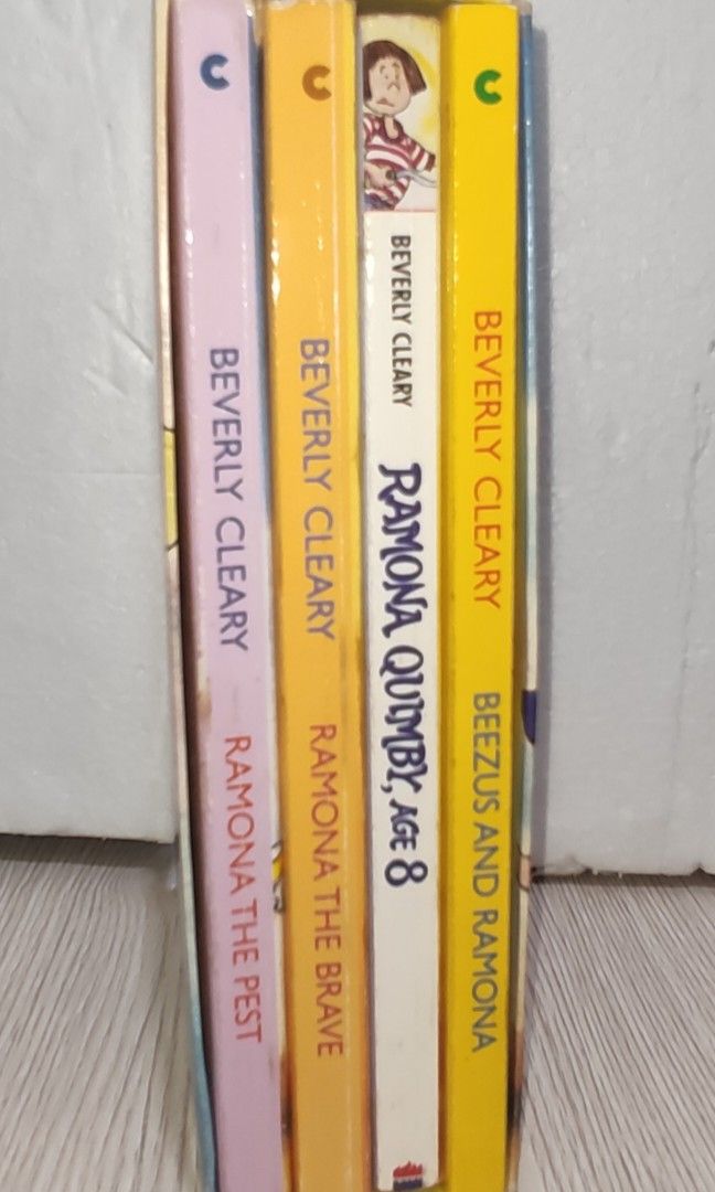 Beverly Cleary Ramona Box Set (4 Books) (Category: Children's Books) located in Manila. Submitted by vdeclutters6 (Listing ID 1273634581, Image 3). Description: Paperback In good condition Includes books: Beezus and Ramona & Ramona Quimby, Age 8 & Ramona the Brave & Ramona the Pest.