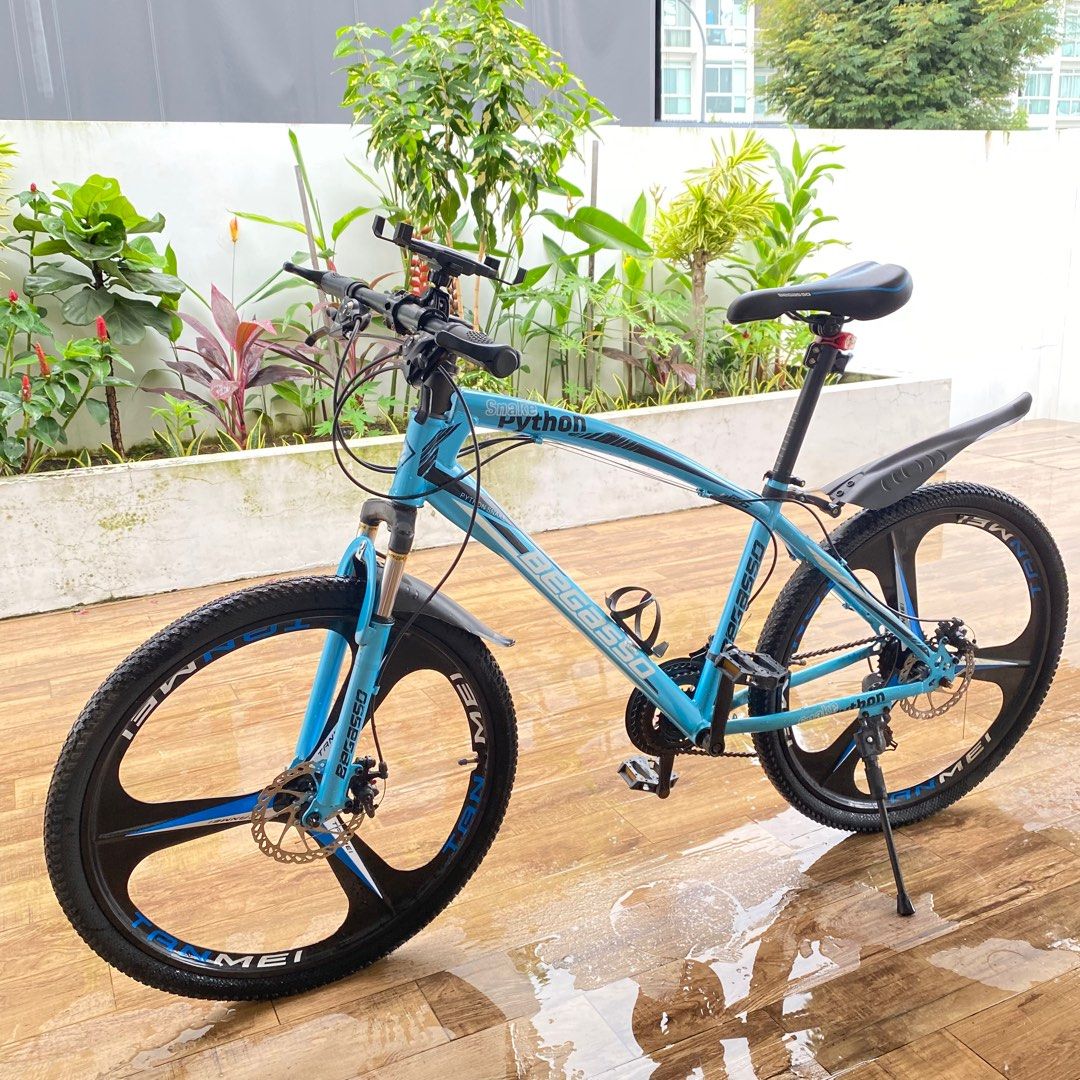 Python Bicycles Bicycle - Begasso Python Series (Blue), Sports Equipment, Bicycles ...