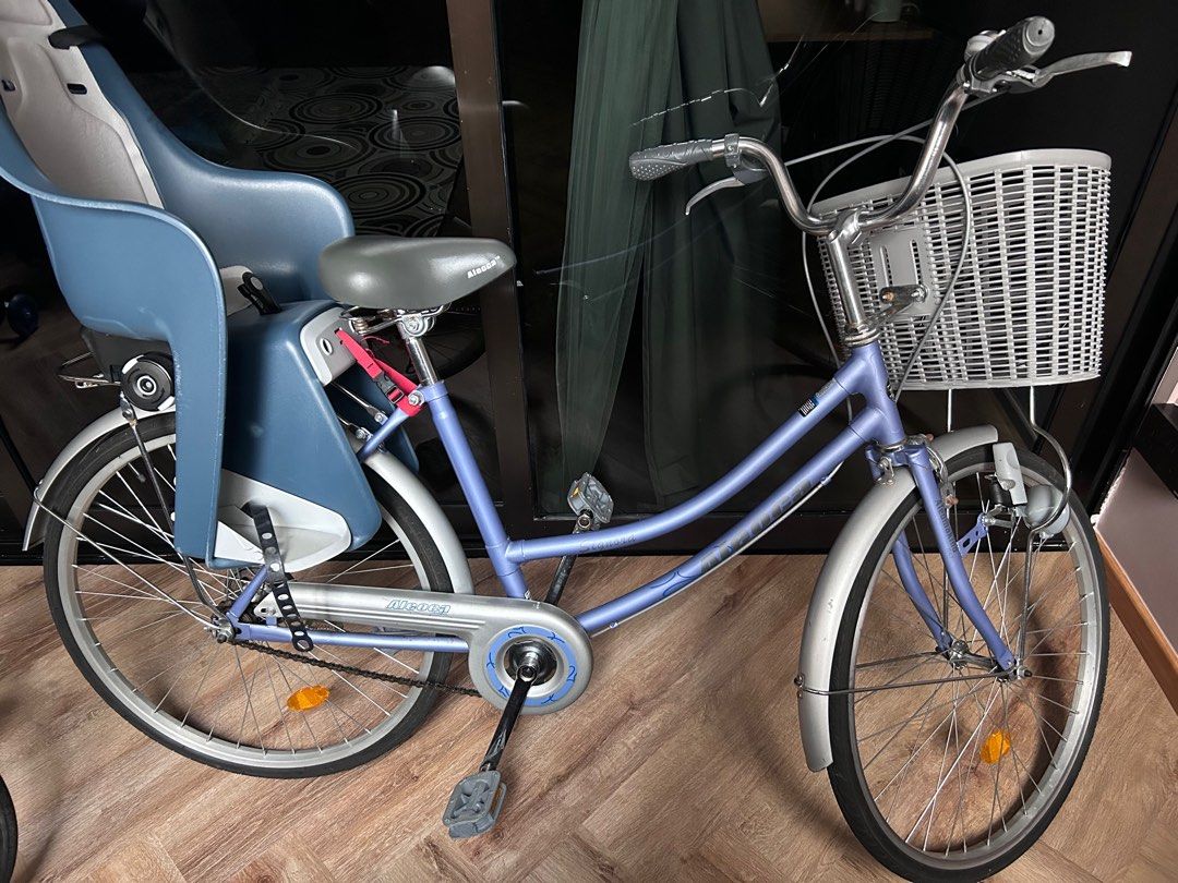 Ladies bike with deals child seat for sale