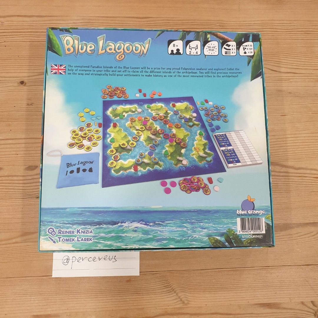 Blue Lagoon (Board Game) by Reiner Knizia, Hobbies & Toys, Toys & Games