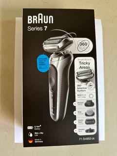 Braun Series 7 Electric Shaver for Men 7893s, Wet & Dry, Integrated  Precision Trimmer, Rechargeable and Cordless Razor, With Travel Case -  Silver : : Beauty & Personal Care