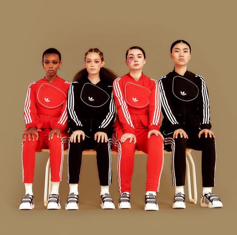 BNWT Adidas Originals X Ji Won Choi X Olivia O Blanc Red Cropped Track TOP Women s Fashion Tops Other Tops on Carousell