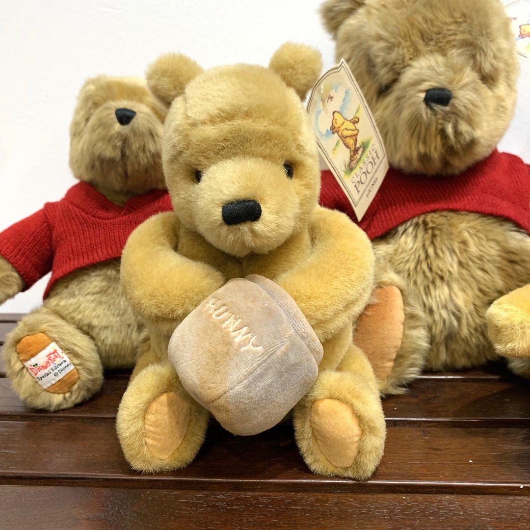 BNWT Set of 5 Vintage Gund Classic Winnie the Pooh Stuffed