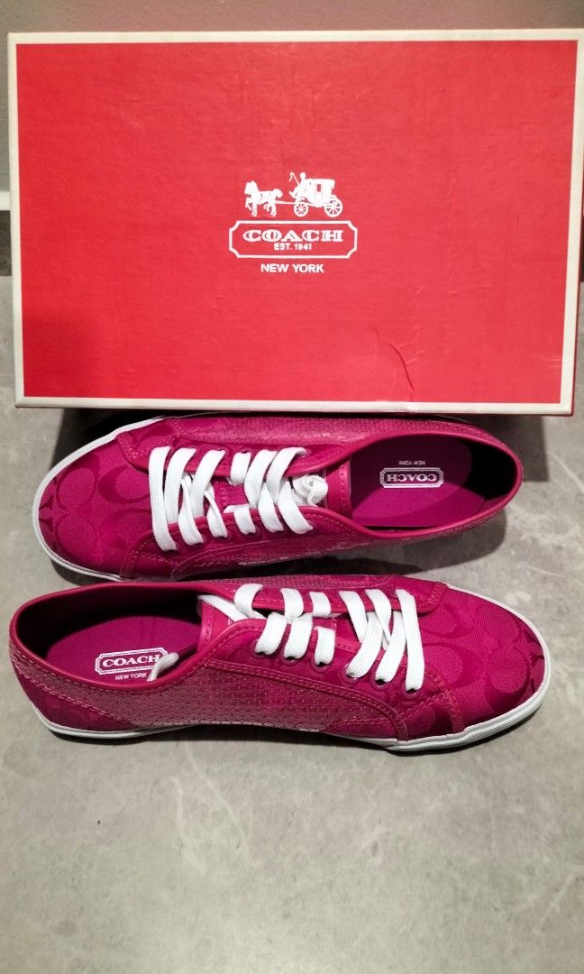 Purple cheap coach shoes