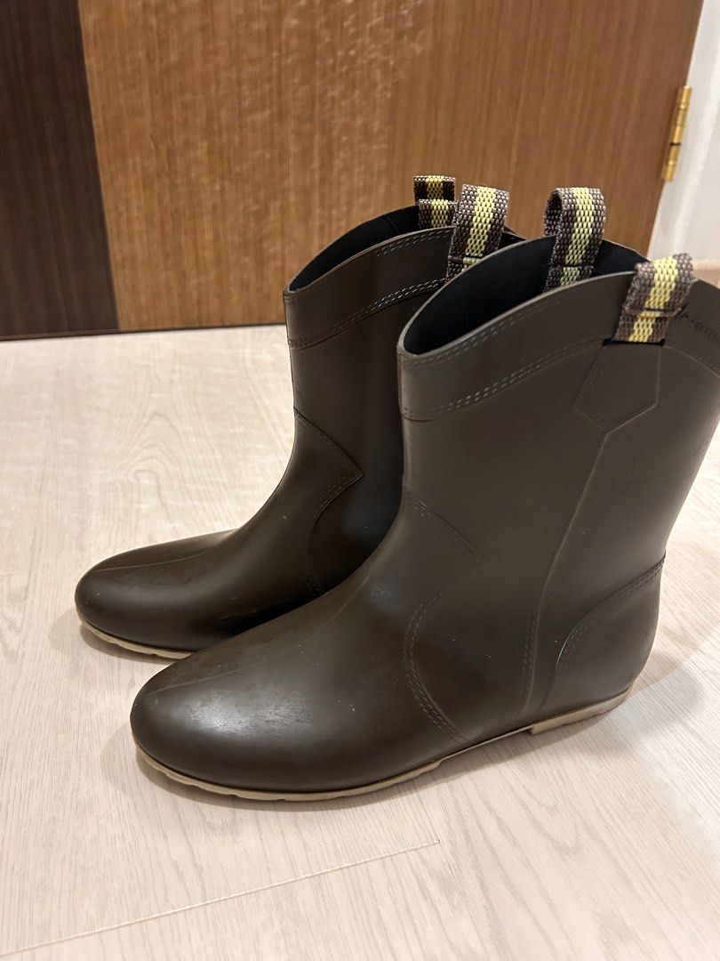 Rain boots clearance leather