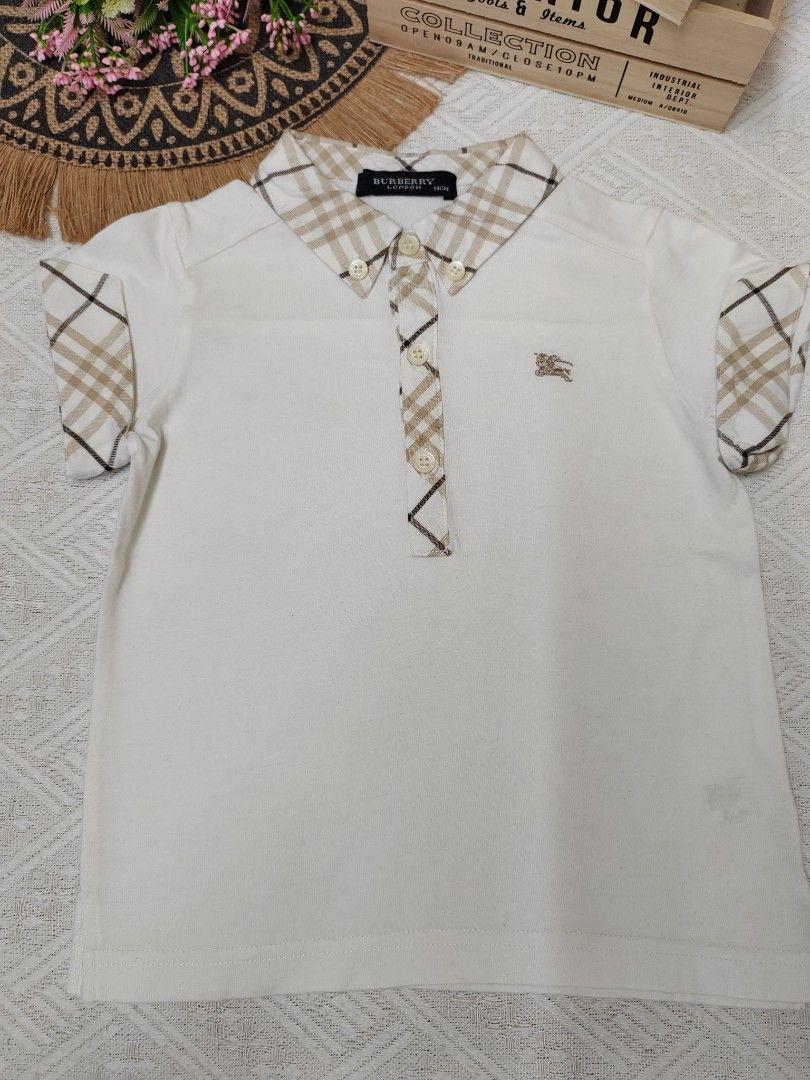Burberry polo kids gold 2025