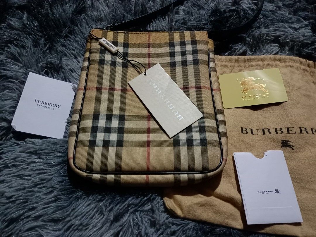 Burberry London Leather Howard Small Crossbody, Luxury, Bags & Wallets