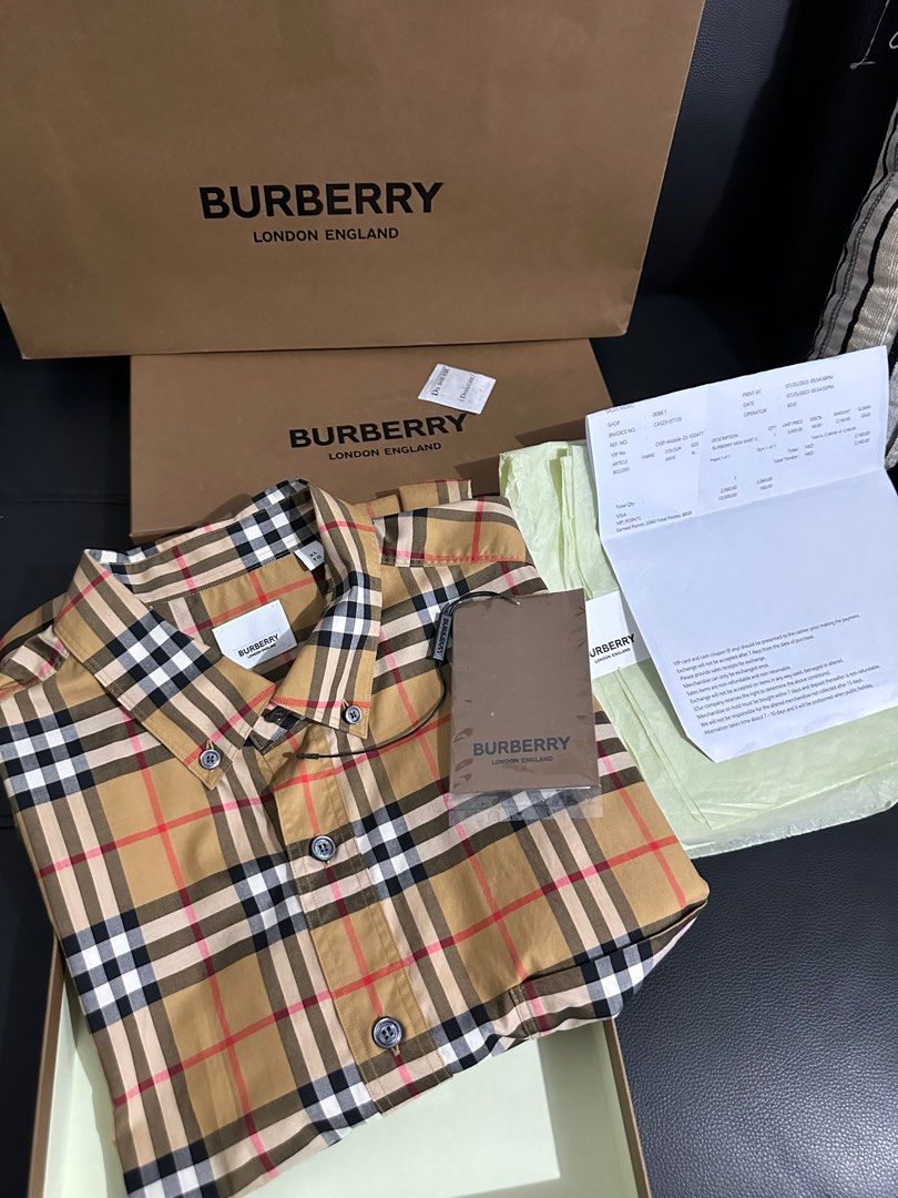 Burberry shirt original outlet vs fake