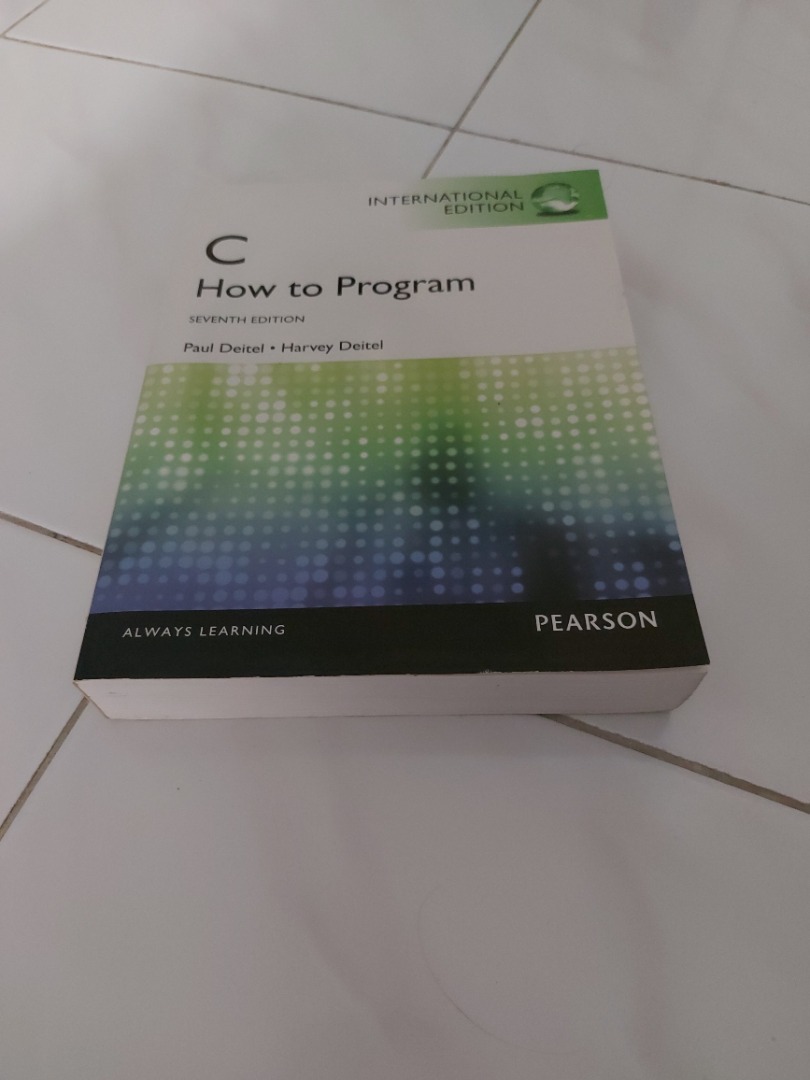 C How to Program 7th edition (Deitel) Textbook, Hobbies & Toys, Books ...