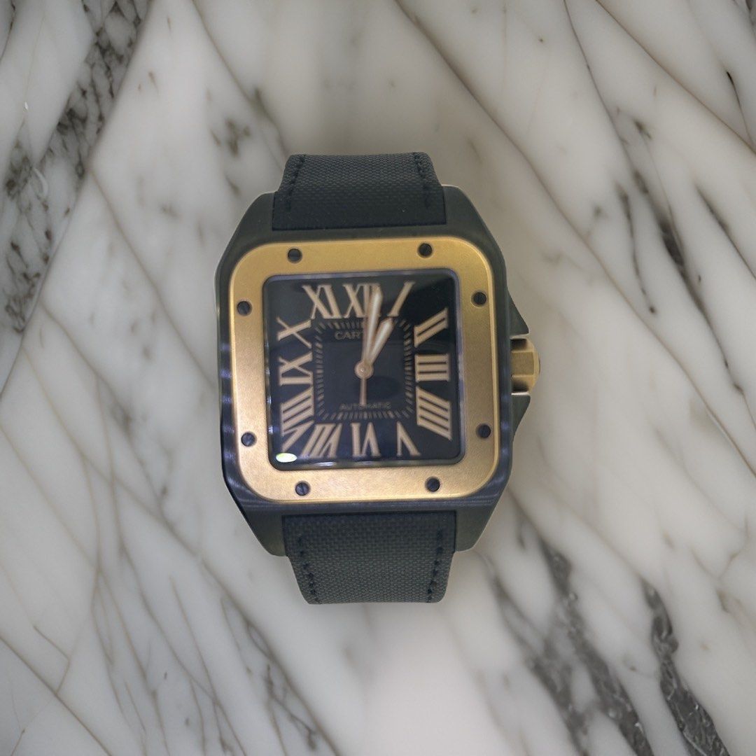 Cartier Santos 100 PVD Rose Gold Steel W2020009