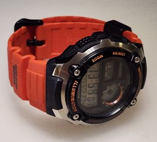 Casio Resin Digital Alarm Light Simple Black Sporty Men's Watch W218H  W-218H-1B