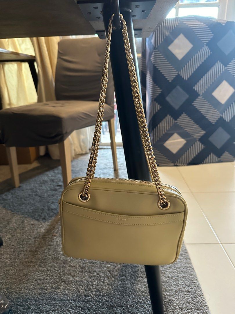 Gold top celine bag