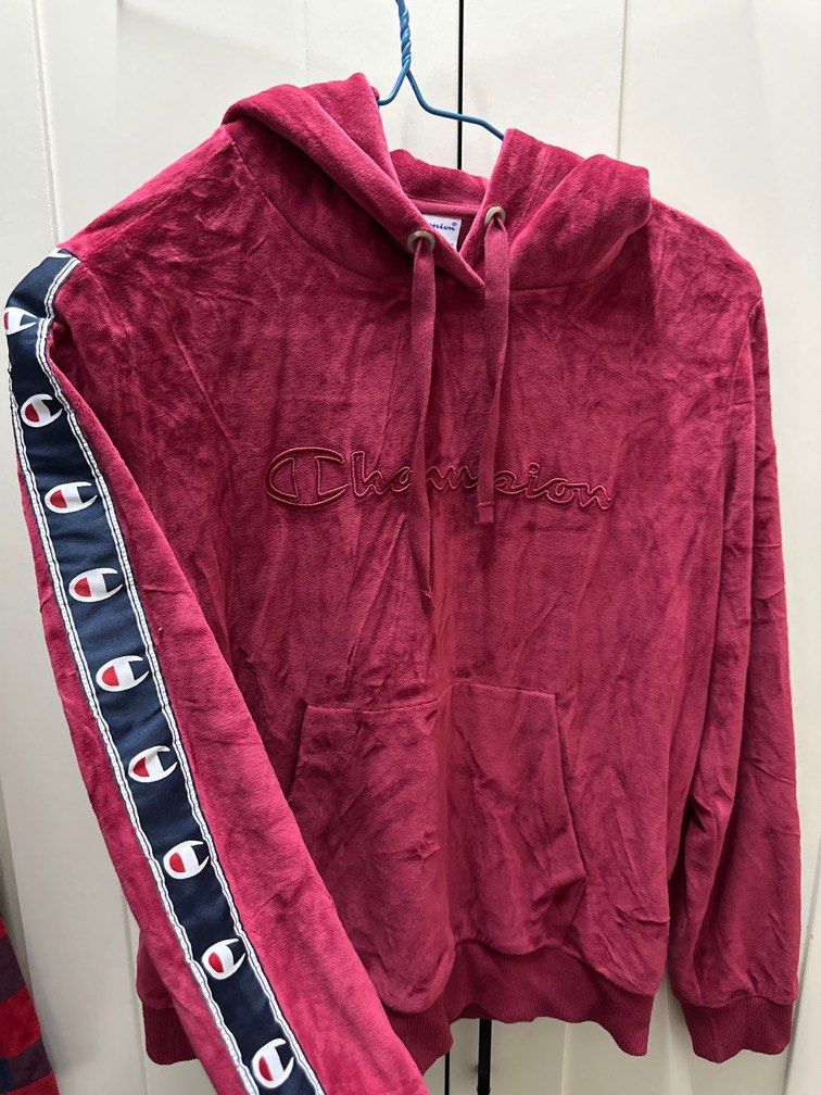 Champion velvet sales sweater jacket