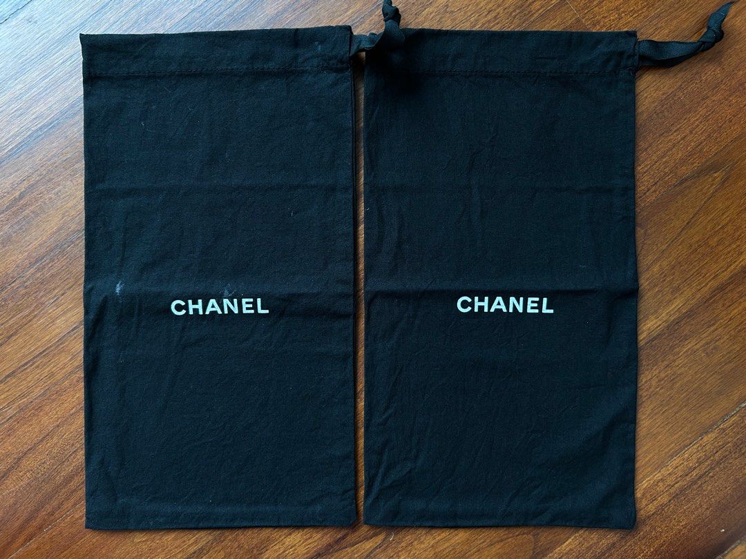 Chanel drawstring dust bag for shoes Luxury Accessories on