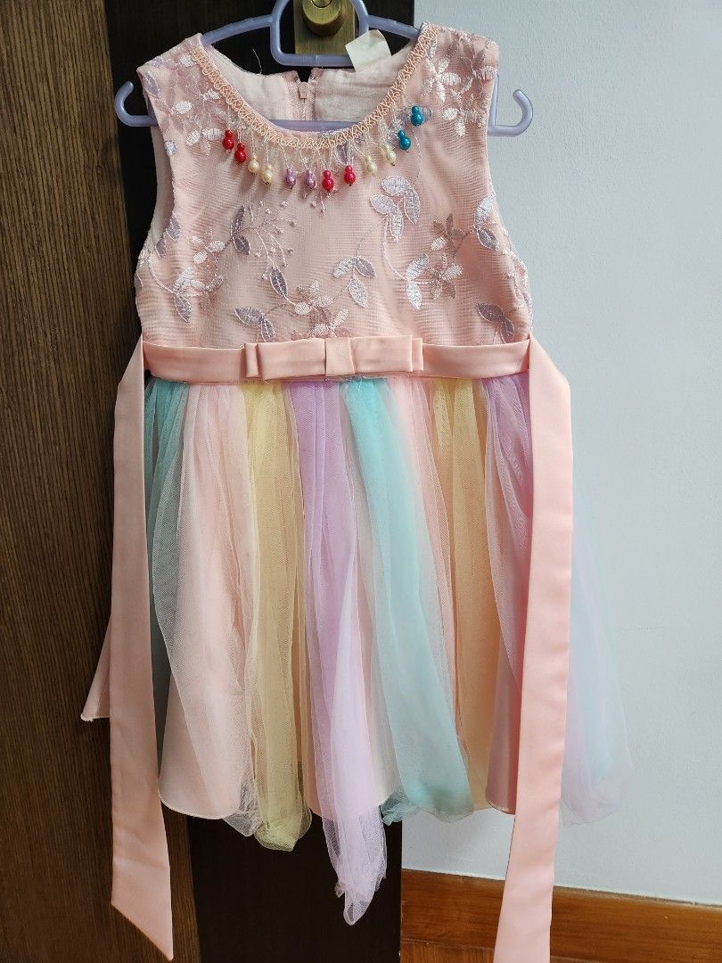 Rainbow party dress sale