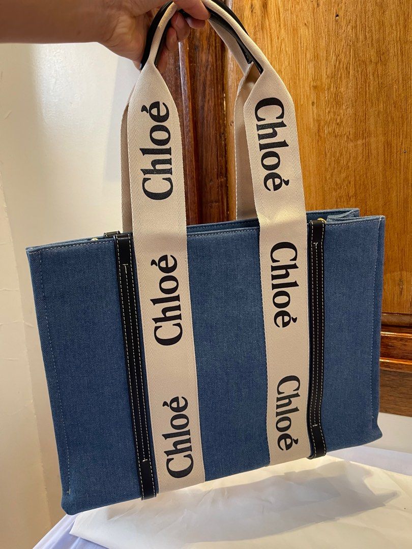 Chloe tote denim (Category: Luxury Bags & Wallets) located in Don Carlos. Submitted by thejoyofbags2 (Listing ID 1273560283, Image 2). Description: Preloved With dustbag What you see is what you get Pm fore more info Slightly negotiable.