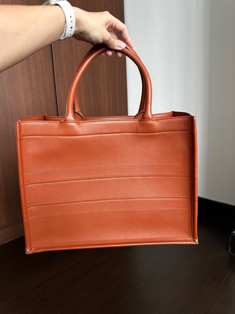 Leather book tote bag cheap