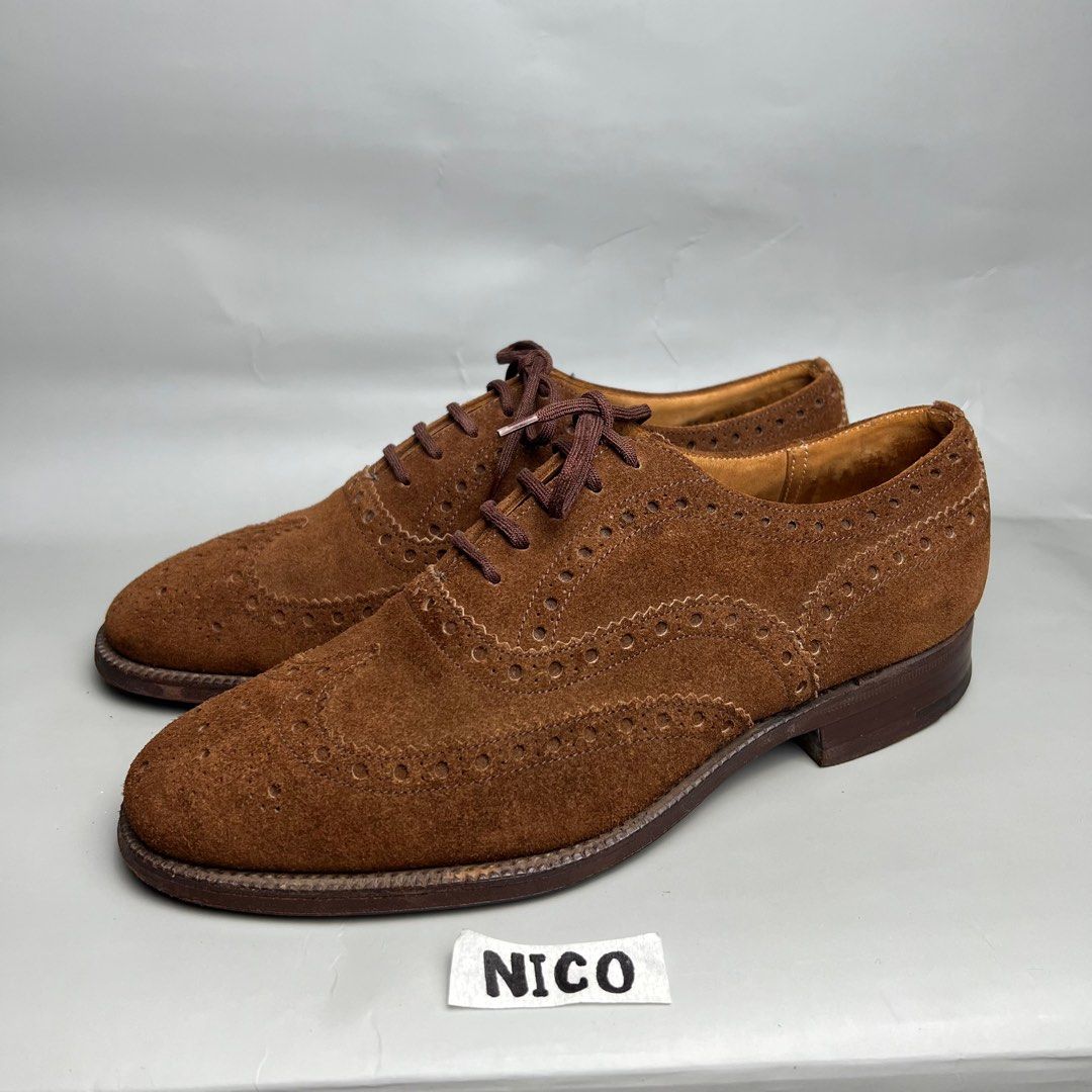 Suede sales church's shoes