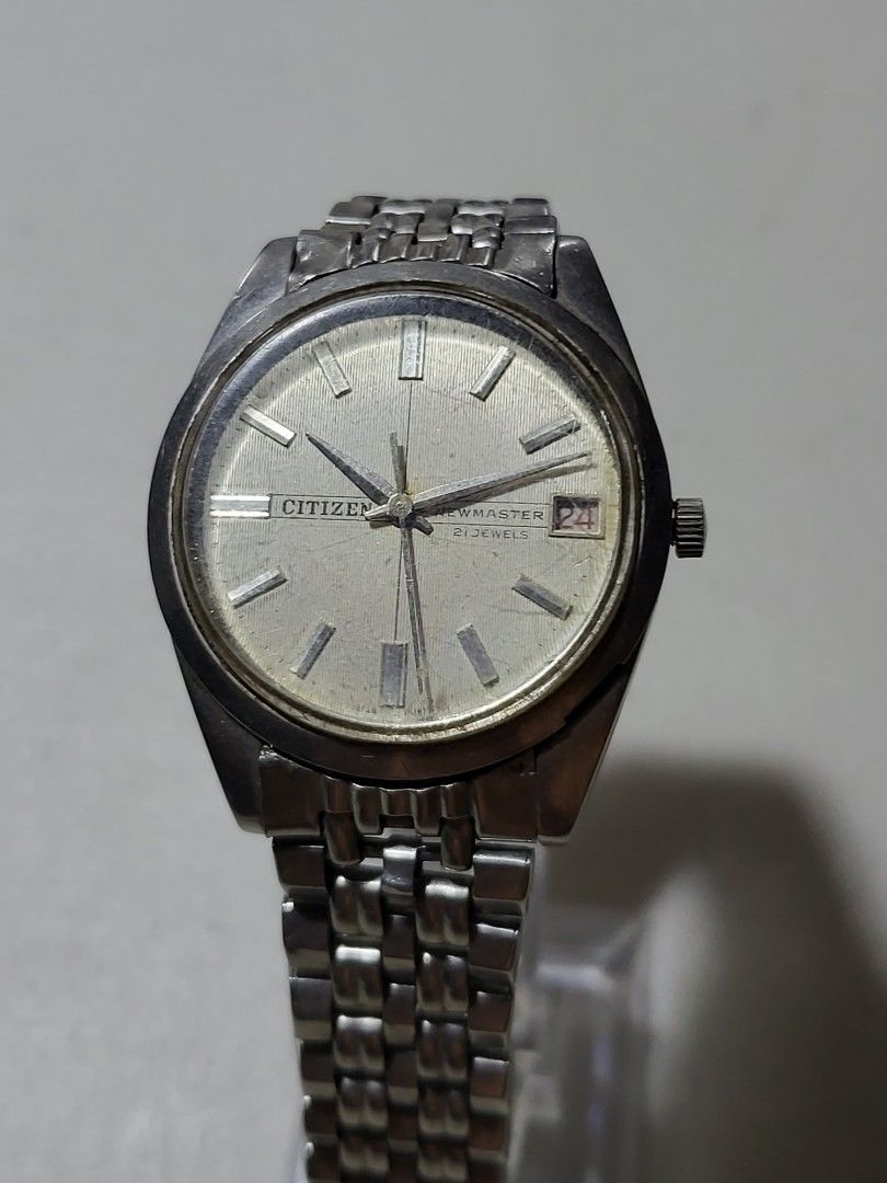 Citizen Newmaster 63-1019 Manual Wind Watch (Category: Men's Watches) located in Iloilo. Submitted by KCY_Timepieces (Listing ID 1273565678, Image 1). Description: Model: Rare Vintage Citizen Newmaster Japan Material: Stainless steel Color: Ivory/Silvee Bracelet: Generic Size: 35mm Inclusions: none Certificate of Authenticity: none *********************************************** MOP: COD/COP, Bank Transfer, Gcash, 3 months 0% for BDO Credit Card 