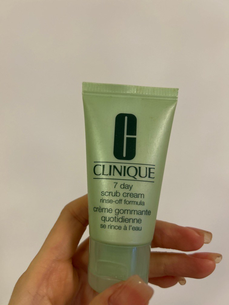 Clinique scrub cream 30ml, 美容＆個人護理, 健康及美容 皮膚護理, 面部 面部護理 Carousell