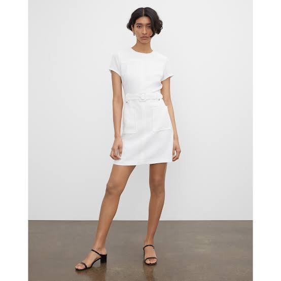 The Monaco Belted Off-Shoulder Mini Dress