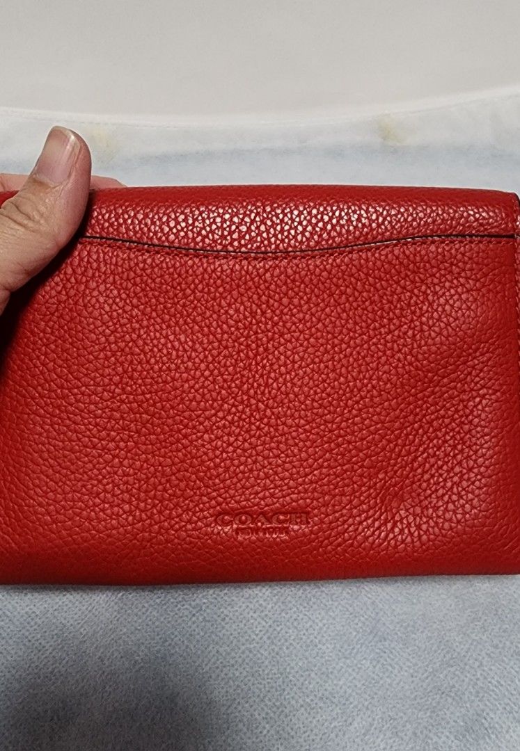 Coach red wallet