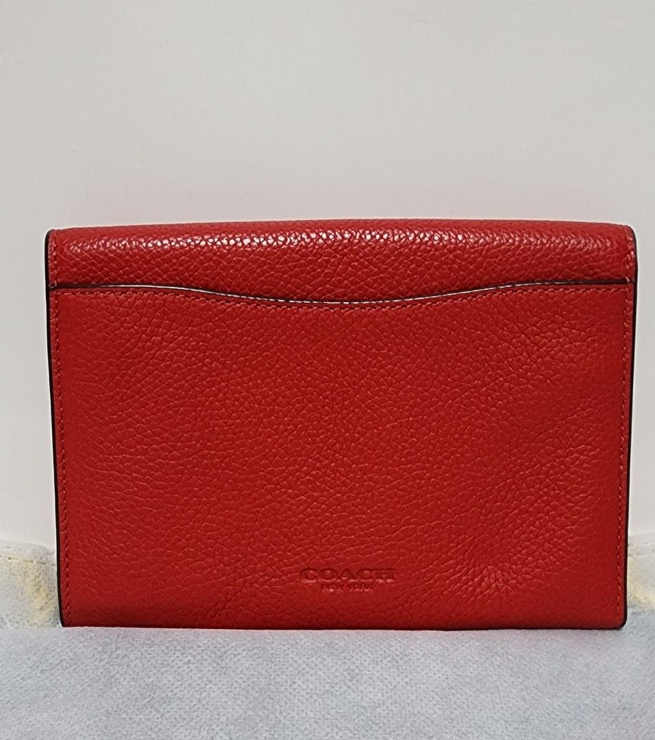 Red coach wallet women's 2025