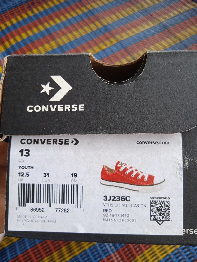 Converse size deals 12.5