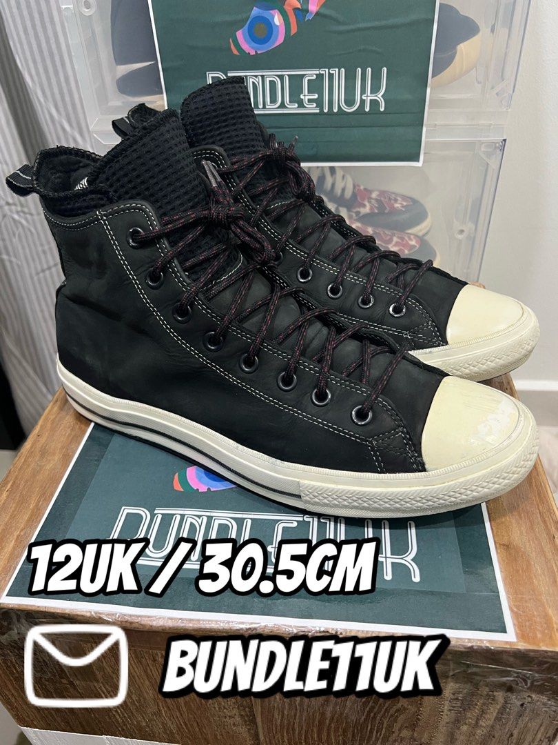 Converse Chuck Taylor All Star High Nubuck Boot Black 12UK Men s