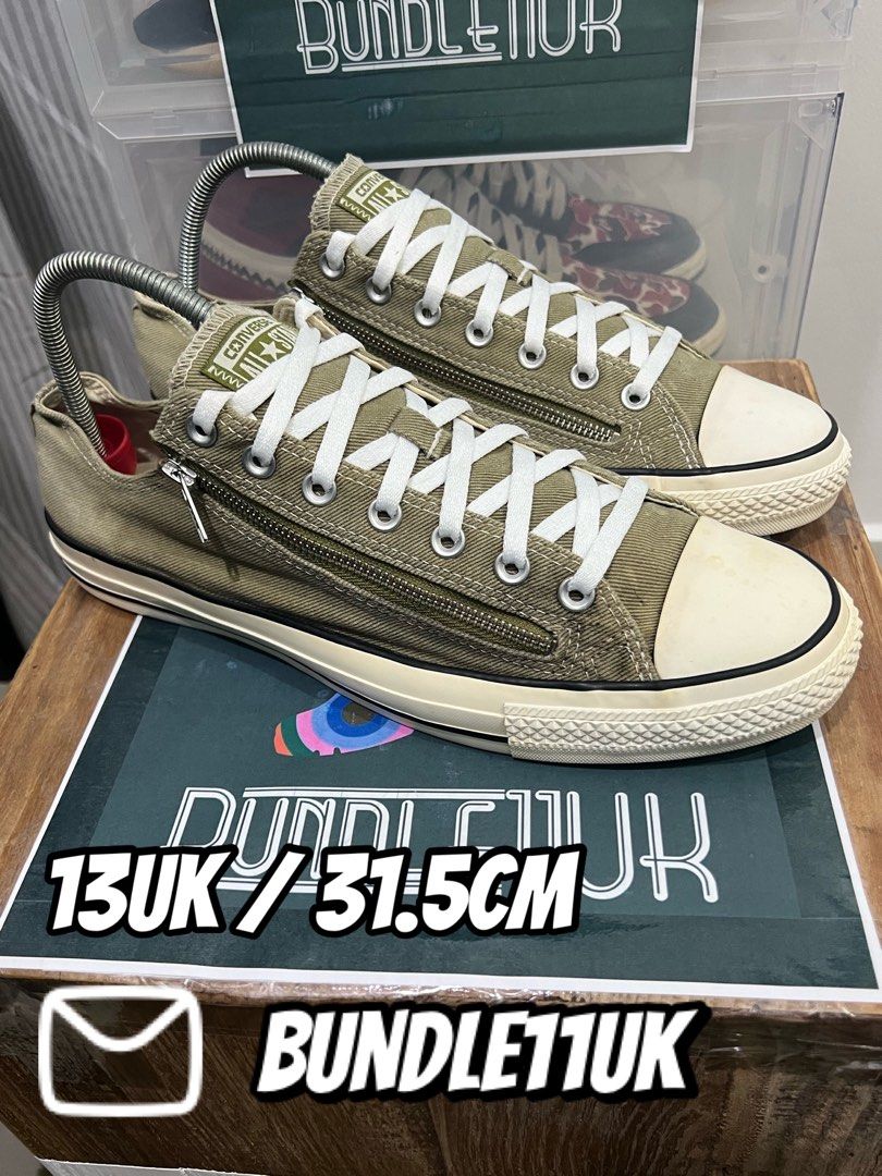 Converse chuck taylor double zip low sneakers mens on sale