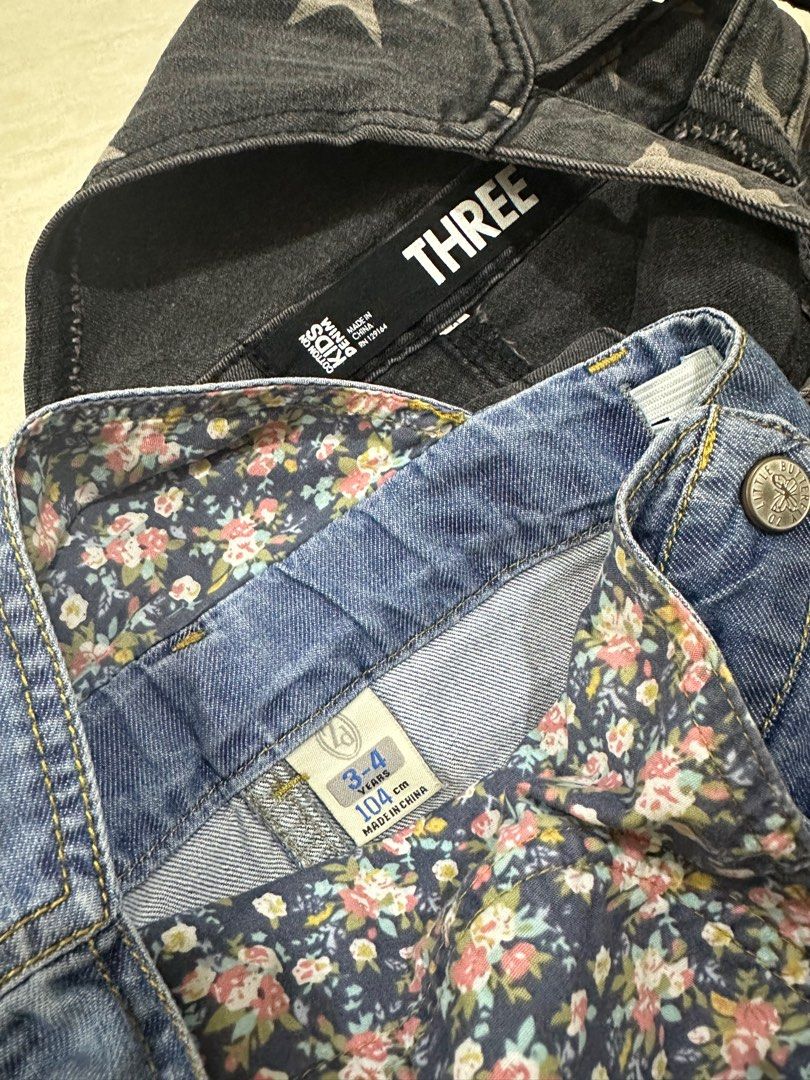 Girls denim cheap skirt overalls