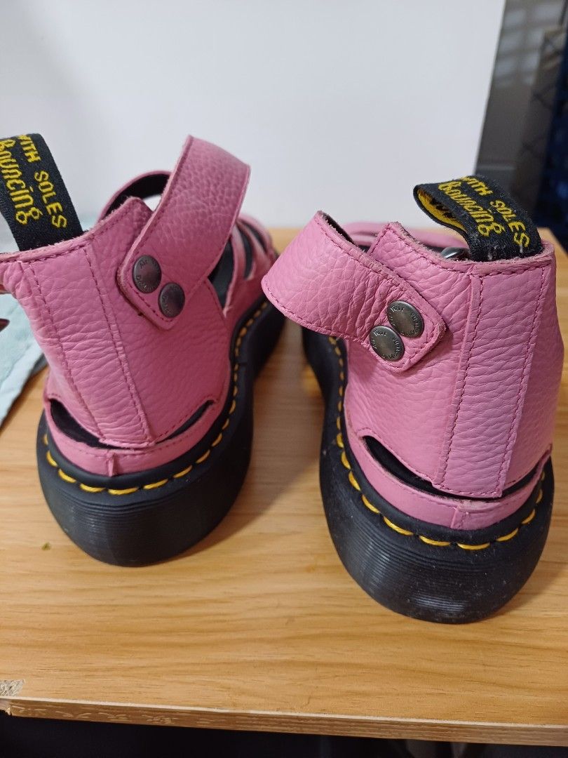 Dr martens clarissa ii outlet quad sandals in bright pink
